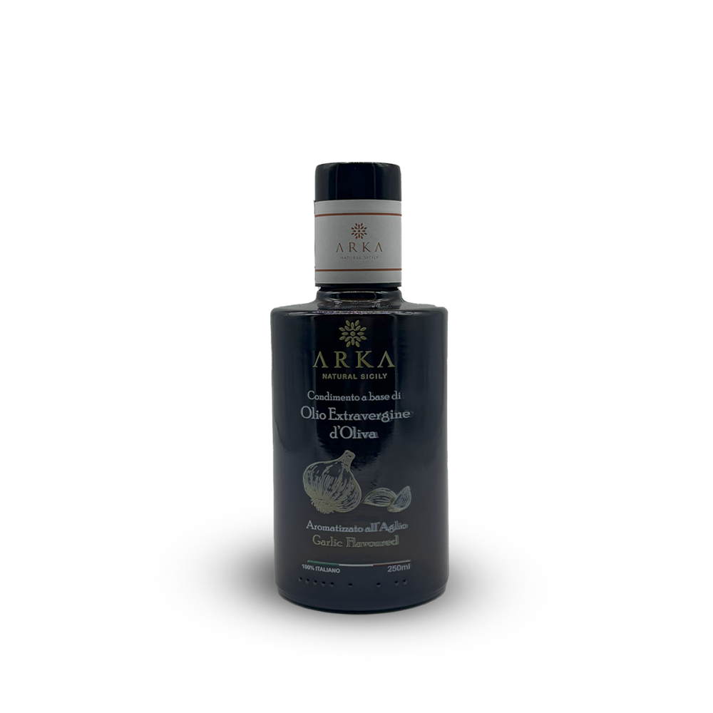 Condimento a base di Olio Extravergine di Oliva Aromatizzato all’ Aglio